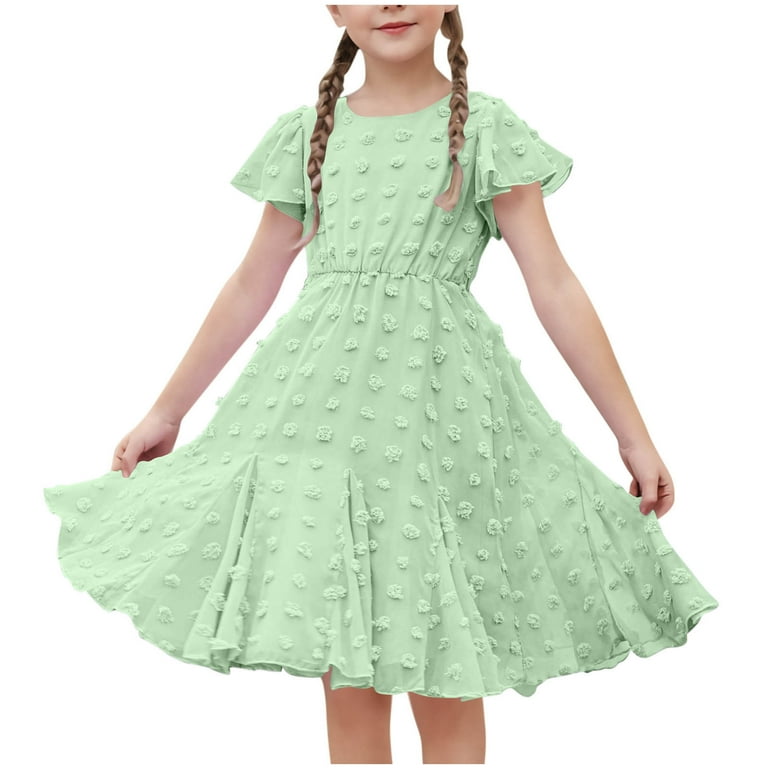 Mqqzkk Girls Girly Dress Flower Dots Ruffle Short Sleeve Twirly Cute Dresses Tiered Smocked Dress 3-14 Years Old Midi Dress - Walmart.com Mqqzkk Girls Girly Dress Flower Dots Ruffle Short Sleeve Twirly Cute Dresses Tiered Smocked Dress 3-14 Years Old Midi Dress - Walmart.com