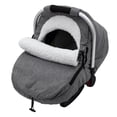 thumbnail image 1 of Cobertor de Asiento de Coche para Bebé Invierno Kaseeous de Sherpa Polar Gris, 1 of 7