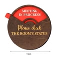 thumbnail image 5 of Dserhfy Rotatable Wooden Office Door Sign Meeting in Progress Office Door Busy Sign Welcome Please Knock Meeting Room Door Plaque Decoration, 5 of 7