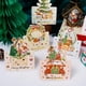 thumbnail image 3 of Tarjetas de felicitación navideñas de 10/1 piezas, dibujos animados de Papá Noel, muñeco de nieve, postal plegable, suministros de envoltura de regalo de cumpleaños y Año Nuevo, 3 of 4