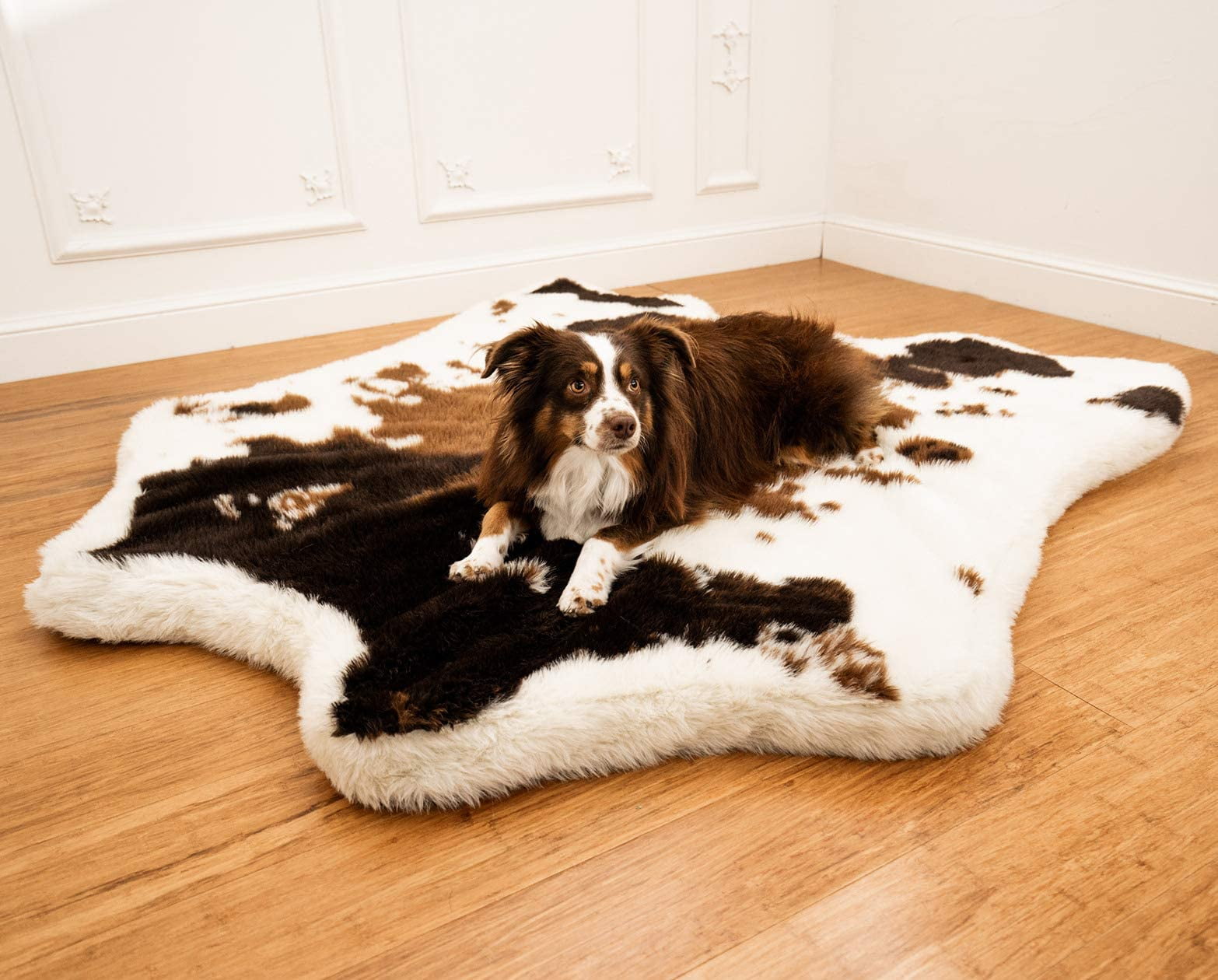 PAW BRANDS PupRug Animal Print Memory Foam Dog Bed