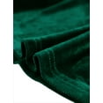thumbnail image 4 of Blusa de terciopelo para mujer, elegante, con escote corazón, manga larga, top peplum Verde oscuro M, 4 of 5