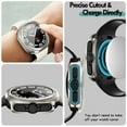 thumbnail image 6 of For Samsung Galaxy Watch Ultra 47mm (2025/2024) Screen Protector Case, Hard PC Bumper Built-in Tempered Glass Film Full Cover, Scratch Resistant - Titanium Gold, 6 of 8