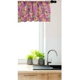thumbnail image 3 of Ambesonne Paisley Valance Pack of 2, Colorful Paisley Inspired, 54"X12", Pale Fuchsia Multicolor, 3 of 4