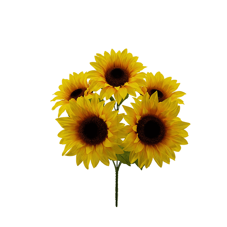 Mainstays Artificial Flower Sunflower Bush, Yellow