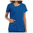 thumbnail image 5 of LYMAYTER Women Medical Scrub Tops for S-3XL Comfy Ventilate T-Shirt Square Neckline Medical Workwear Tops, 5 of 6