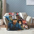 thumbnail image 6 of Blanket Matt Actor Dillon Throw Flannel Blankets Warm Soft Cozy Fuzzy Air Conditioning Blanket for Living Room Sofa Bed Gift Blankets for All Seasons 30"x40", 6 of 6