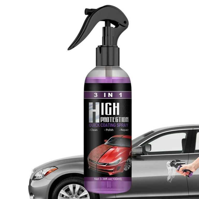 3 In 1 High Protection Car Ceramic Coating Spray Auto Hydrophobic Wax  Polishing