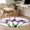 Purple, variant on Colorful Tulip Round Area Rug 5 FT, Non Slip Bedroom Rugs, Farmhouse Luxury Flowers Botanical Washable Soft Circular Carpet Non-Shedding Floor Mat for Kitchen Dining Room Foyer Balcony Dorm