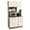 Natural+White, variant on Giantex Microwave Stand Cabinet, Freestanding Kitchen Storage Pantry, Black+Walnut