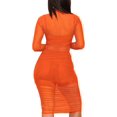 thumbnail image 2 of GHSDFBB Women Sexy Bodycon Dresses See-Through Sheer Mesh Ruched Bodycon Party Club Night Dress, 2 of 7