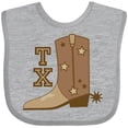 thumbnail image 3 of Inktastic Texas Cowboy Boot Boys or Girls Baby Bib, 3 of 4