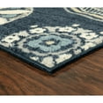 thumbnail image 4 of Maples Rugs Reggie Bohemian Floral Blue Non Slip Indoor Area Rug, 5' x 7', 4 of 7