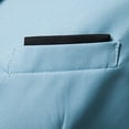 thumbnail image 6 of BVnarty Men's One Button Suit Jacket Slim Fit Business Blazer Sport Coat Wedding Tuxedo Light Blue XL, 6 of 9