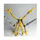 thumbnail image 4 of "Figuras De Acción T13 Robot 3d Con Articulaciones Móviles Lab.g  amarillo ", 4 of 4