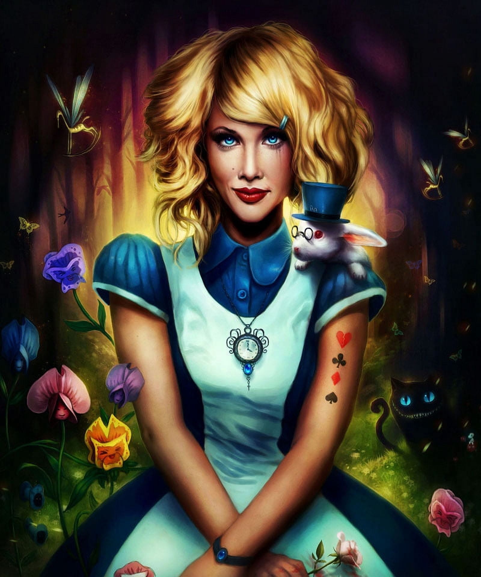 Marmont Hill "Alice in Wonderland" Painting Print on Canvas