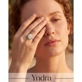 thumbnail image 2 of Yndra Birthstone Ring for Women,Silver Plated Halo CZ Adjustable Ring,Vintage Promise Band Ring,Valentine’s Day Birthday Christmas Mother’s Day Jewelry Gift for Wife Mom Girlfriend, 2 of 10