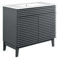 thumbnail image 2 of Modway Render 36" Bathroom Vanity in Gray White, 2 of 9