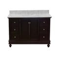 thumbnail image 6 of Bella 48" Bathroom Vanity with Chocolate Cabinet and Carrara Marble Top, 6 of 6