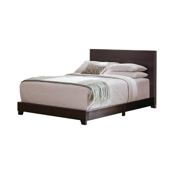 Dorian Upholstered Queen Bed Brown, Standard Queen Bed Frame