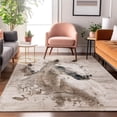 thumbnail image 7 of Addison Rugs Mayfield Premium Machine Washable Transitional Animal Ivory Rectangle Rug, 10' X 14' Machine Washable Transitional Animal Ivory Oversized Sherpa Throw Blanket, 7 of 7