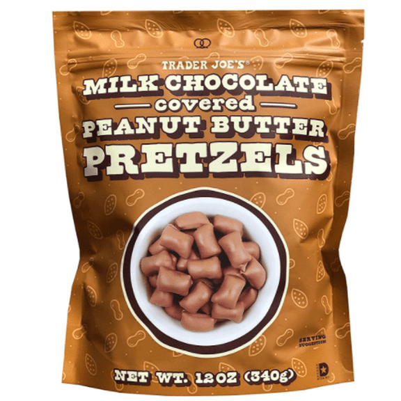 trader joes Milk chocolate covered peanut butter pretzels