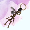 thumbnail image 3 of EeaseMX Llavero de bronce antiguo con forma de robot, suministros para hacer joyas, 3 of 7