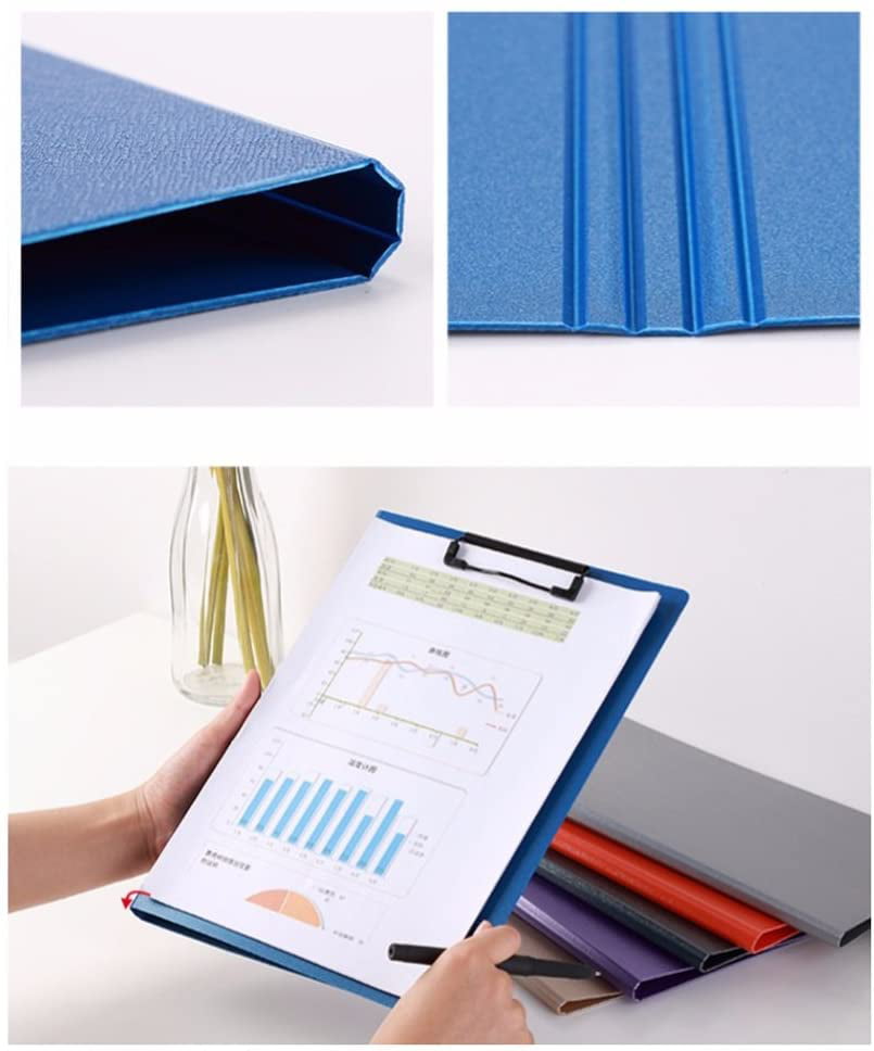 2 X A4 Clipboard Solid Fold-Over New Office Document Holder Filling Clip Board 