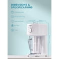 thumbnail image 4 of Shaved Ice Machine, Electric Ice Shaver and Snow Cone Machine with Large Capacity Storage, Portable Ice Crusher Ice Thickness Can be Adjusted (White), 4 of 6