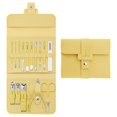 thumbnail image 1 of Juego de cortauñas plegables de acero inoxidable, 16 piezas, kit de manicura Beente, juego de uñas portátil de acero inoxidable con bolsa plegable, kits de cortauñas, herramienta de belleza, 1 of 4