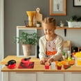 thumbnail image 6 of Play Kitchen Accessories, Pretend Play Accessories Kids Kitchen Playset with Play Food, Kitchen Pretend CookingToy Gifts for Girls Boys Ages 3+, 6 of 7