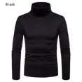 thumbnail image 2 of xiaxaixu Men Winter Pullover, Turtle Neck T-shirt, Solid Color Slim Fit Tops, 2 of 5