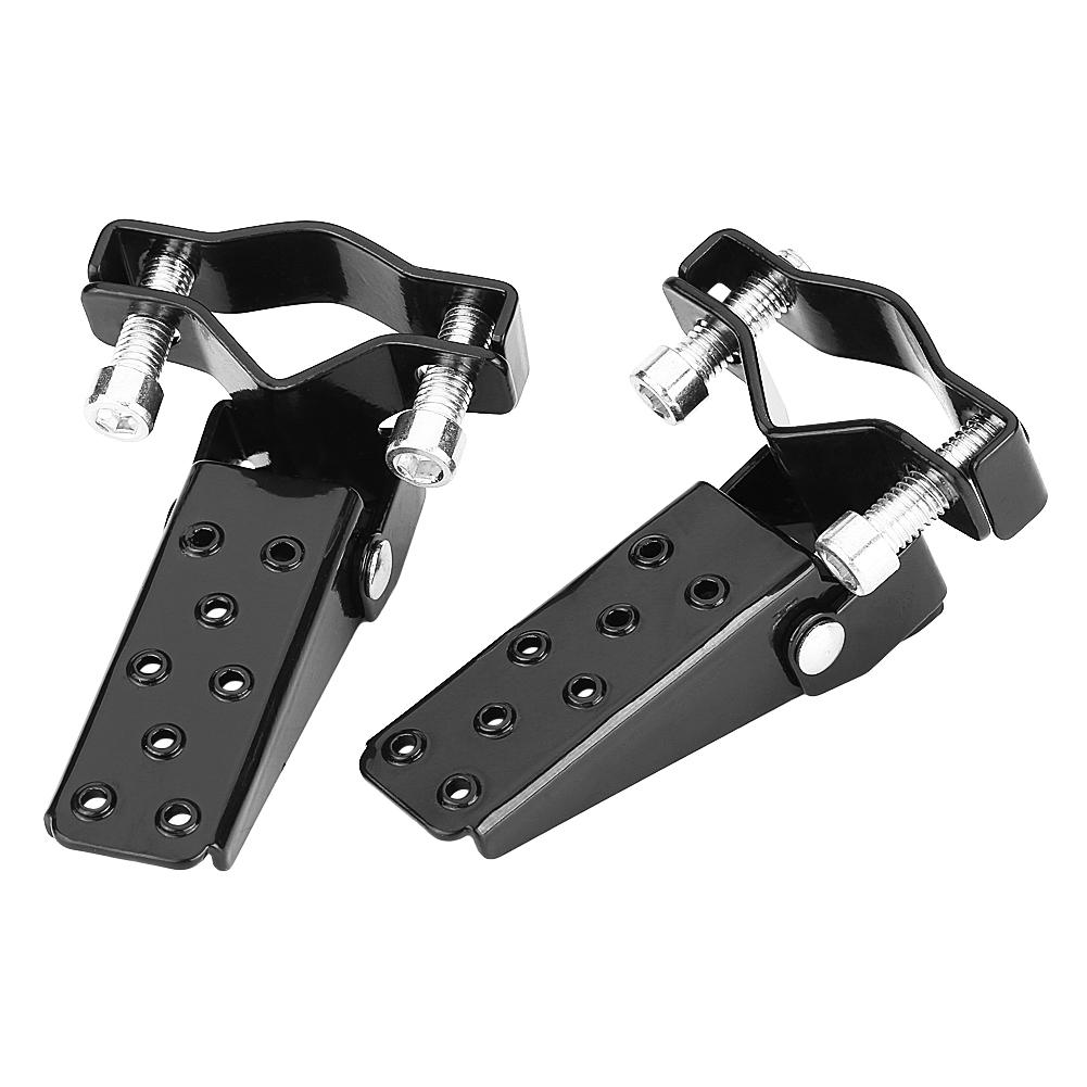 Black Stylish Metal Motorcycle Motorbike Frame Foot Pegs Rests Pedals with Slim Foot Peg Design Black Stylish Metal Motorcycle Motorbike Frame Foot Pegs Rests Pedals with Slim Foot Peg Design