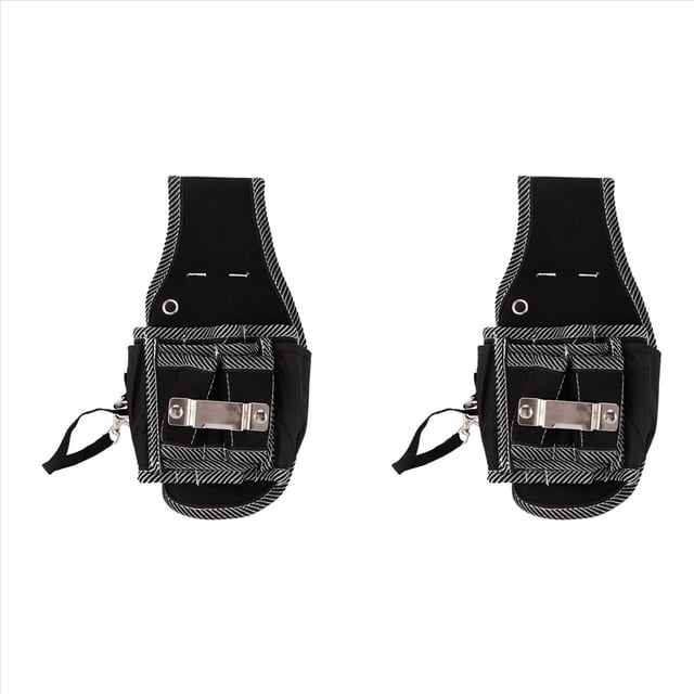 2X 9 en 1 Kit de Utilidad de Destornillador Soporte de Calidad Superior Herramienta de Tela de Nylon 600D Bolsa Herramienta de Bolsillo de Cintura de Electricista Bolso