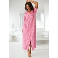thumbnail image 6 of Dreams & Co. Women's Plus Size Long French Terry Zip-Front Robe (Petite Available), 6 of 6