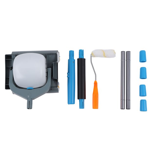 Kit de rodillo de pintura eléctrico de mano, cepillo de rodillo de expulsión automática, herramienta de pintura de pared para el hogar