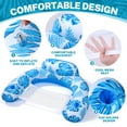 thumbnail image 6 of Livhil Pool Floats for Adults- XL Inflatable Pool Floats with Canopy, Pool Chair Lounge Float, 6 of 7