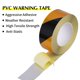 thumbnail image 3 of Cinta reflectante de peligro XCF alta visibilidad impermeable negro/amarillo 50 mm x 25 m, 3 of 4