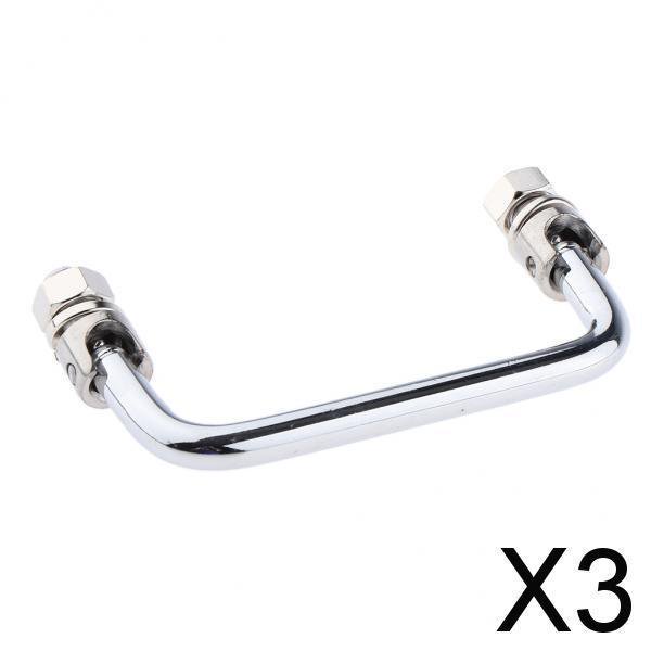 DYNWAVECA 3-6pack 4'' Métal Marine Porte Bateau Pliant Poignée Main Rail 3 Pcs