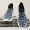 thumbnail image 6 of Men's Slip On Walking Shoes Breathable Knit Upper Thick Sole Sock Sneakers for Casual Daily Commute, 6 of 7