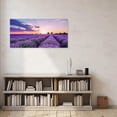 thumbnail image 2 of ZHONGYUTONG Lavender Field Wall Art Purple Flower Canvas Sunset Scenery Picture Floral Painting for Living Room Decor Framed (12.00" x 24.00"), 2 of 5