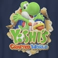 thumbnail image 2 of Boy's Nintendo Yoshi's Crafted World Graphic Tee Navy Blue X Small, 2 of 4