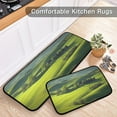 thumbnail image 6 of GZHJMY Kitchen Rugs 2 Piece Waterproof Non Slip Kitchen Mat Ldyllic Green Space Kitchen Rug Set for Sink Office Kitchen Cafe, 19.7"x47.2"+19.7"x27.6" Carpet Runner, 6 of 7