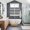 Gray, variant on Khaki Blue Striped Kitchen Curtains Window Panels, Farmhouse Stripes Modern Abstract Art Insulated Window Treatment Curtain, Grommet Curtains for Bedroom/Living Room/Bathroom, 2 Piece 42"Wx54"L