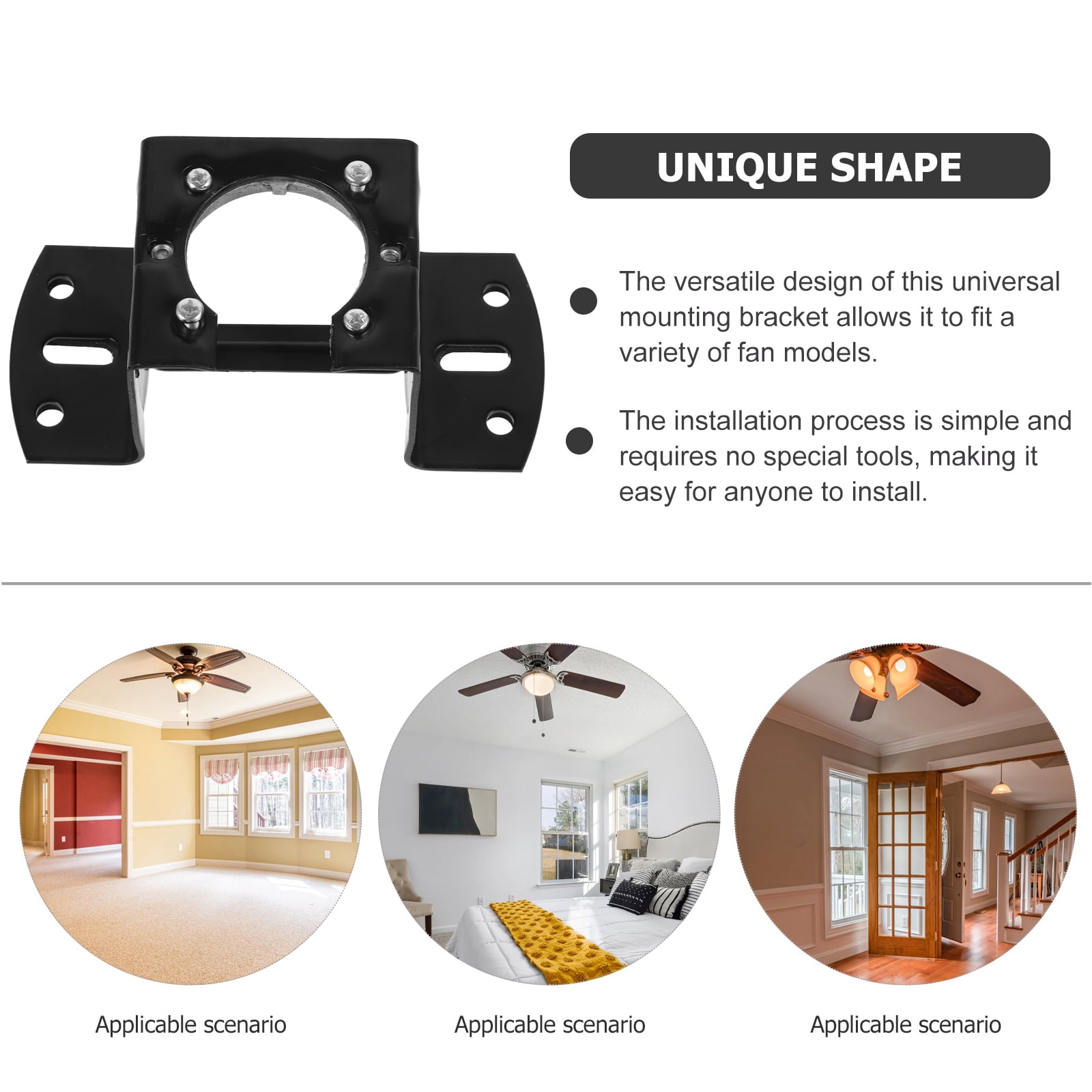 Lot de 2 supports de montage pour panneau solaire de 114,3 cm avec
