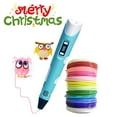 thumbnail image 1 of Bolígrafo de impresión 3D Bolígrafo 3D Pantalla LCD con filamento PLA de 3 colores Bolígrafo de impresión 3D para niños y niñas Azul Doodler Juguetes de dibujo para regalo de Navidad(Azul), 1 of 5