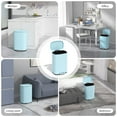 thumbnail image 6 of YRLLENSDAN 50 Liter/13 Gallon Stainless Steel Trash Can, Garbage Can with Lid and Removable Inner Bucket, Fingerprint Proof Trash Bin for Bathroom Kitchen Bedroom Office, Blue, 6 of 7