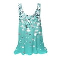 thumbnail image 2 of UPPADA Chiffon Blouse for Women, Womens Summer Chiffon Tanks Tops Floral Print Sleeveless Shirts Loose Fit Crewneck Vests, 2 of 5