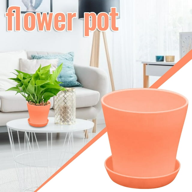 Maceta abierta de 3 piezas de resina PP para balcón, planta verde, jardinería, maceta larga de cintura alta Wmkox8yii fhajkh3090