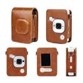 thumbnail image 2 of Compact Size Instant Camera Case Bag PU Leather with Shoulder Strap Compatible with Fujifilm Instax LiPlay, 2 of 7